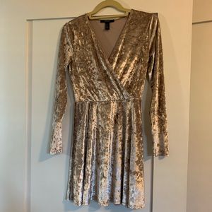 Silver Velvet Holiday Dress
